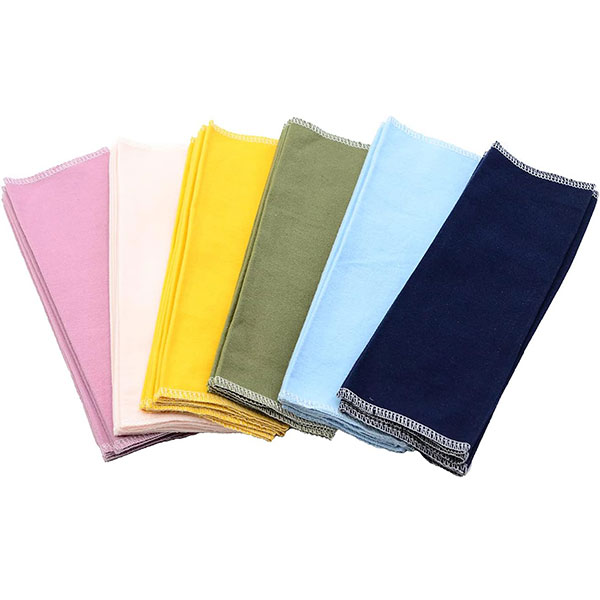 Reusable Paperless Towels Washable 100% Cotton Cloth Paperless Towels - 30 Pack 10'' X 10'' Zero Waste Reusable Napkins Eco Friendly Paperless Paper Towels, Solid color